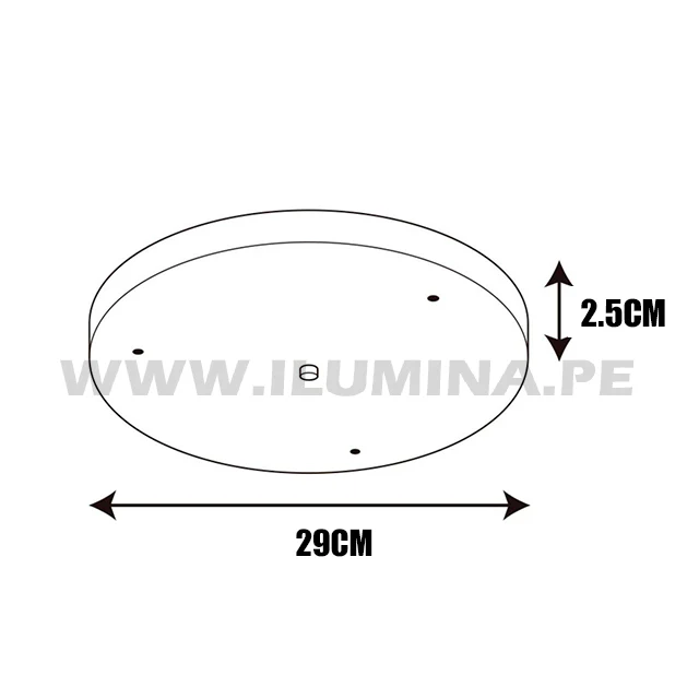 CANOPLA CIRCULAR 29CM NATIONAL NEGRO - Image 3