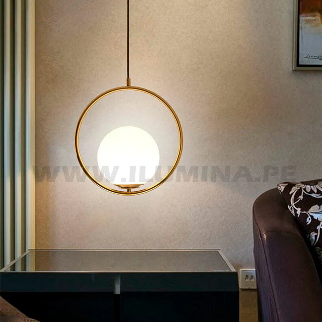 LÁMPARA COLGANTE TRAZZO LUX GOLD - SIN FOCO - Image 3