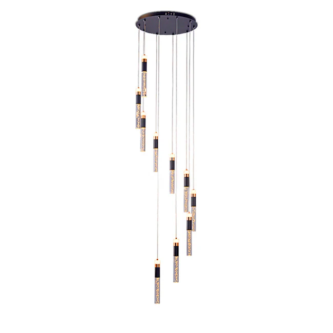 LÁMPARA COLGANTE PREMIUM ISLANDIA BLACK AND GOLD LED + CONTROL REMOTO - Image 6