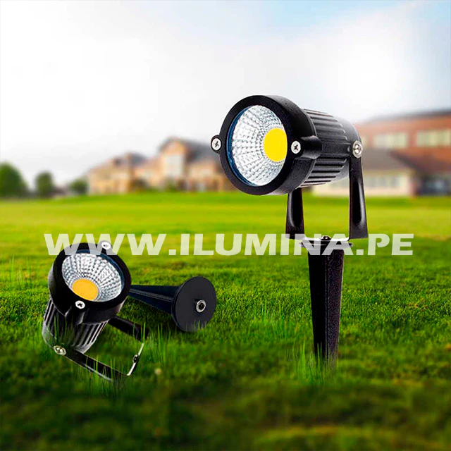 LUMINARIA ESTACA PARA JARDIN LED 7W LUZ BLANCA 6000K - Image 5