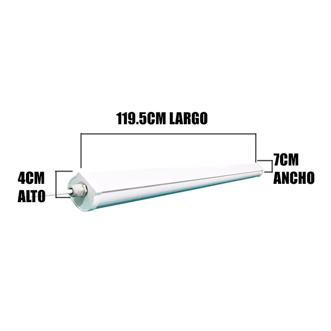 LUMINARIA HERMÉTICA LED LINEAL PRO IP65 48W 120 CM LUZ BLANCA - Image 6