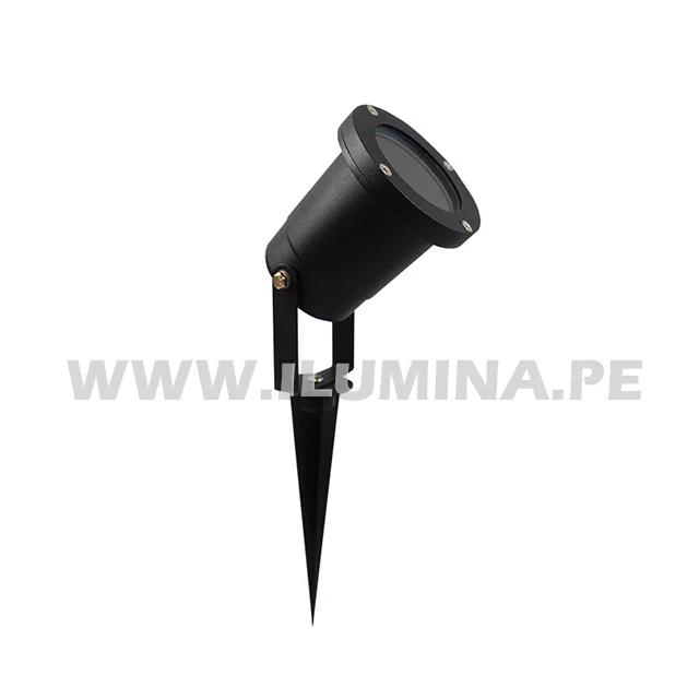 LUMINARIA MINI ESTACA LED ORIENTABLE PARA JARDIN GU10 +  DICROICO LED 6W LUZ BLANCA - Image 6