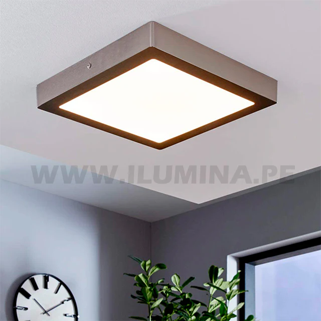 PANEL PLATEADO LED CUADRADO 12W ADOSABLE SIMPLE LUZ CÁLIDA 3000K - Image 8