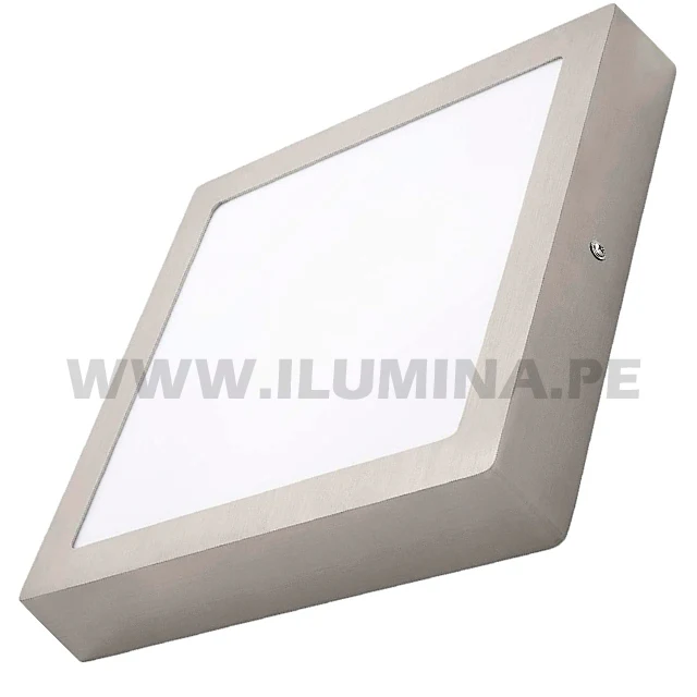 PANEL PLATEADO LED CUADRADO 24W ADOSABLE SIMPLE LUZ CÁLIDA 3000K - Image 11