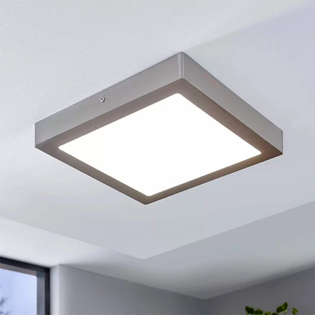 PANEL PLATEADO LED CUADRADO 24W ADOSABLE SIMPLE LUZ CÁLIDA 3000K - Image 3