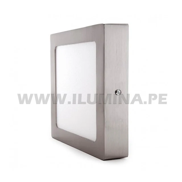 PANEL PLATEADO LED CUADRADO 24W ADOSABLE SIMPLE LUZ CÁLIDA 3000K - Image 7