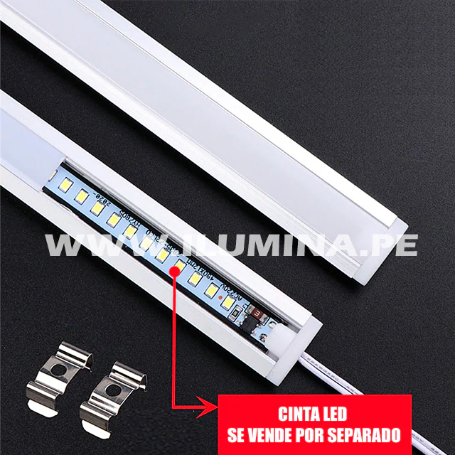 PERFIL DE ALUMINIO 3.00MTS EMPOTRABLE PARA CINTA LED - Image 7