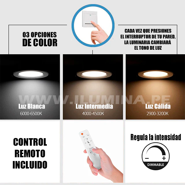 PLAFÓN LED 36W COFFEE PARLANTE BLUETOOTH + CONTROL REMOTO - Image 4