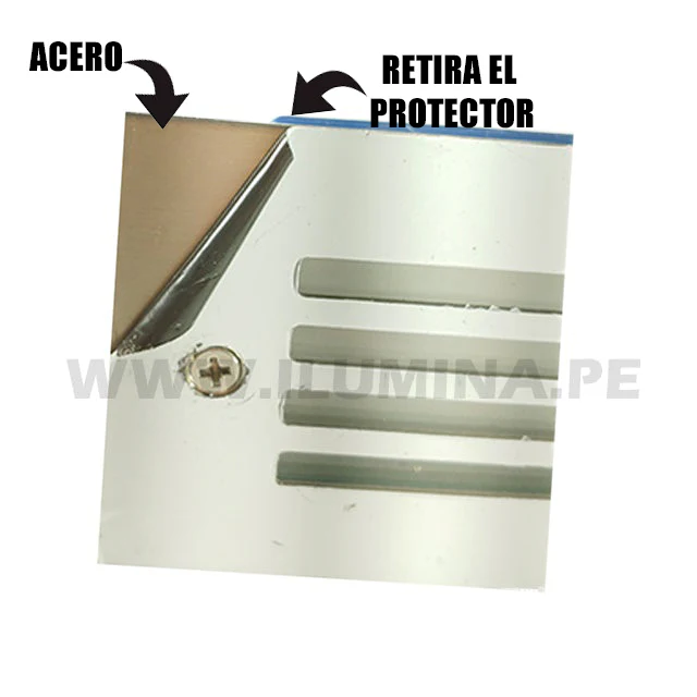 SPOT LUZ GUÍA DE PASO DE ESCALERA CON REJILLA MODELO GRANDE LUZ CÁLIDA - Image 6