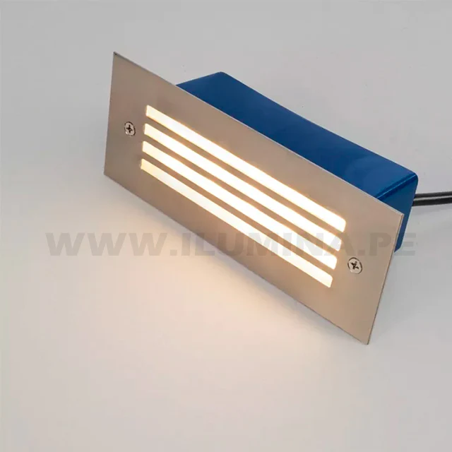 SPOT LUZ GUÍA DE PASO DE ESCALERA LED CON REJILLA MODELO PEQUEÑO LUZ CÁLIDA - Image 5
